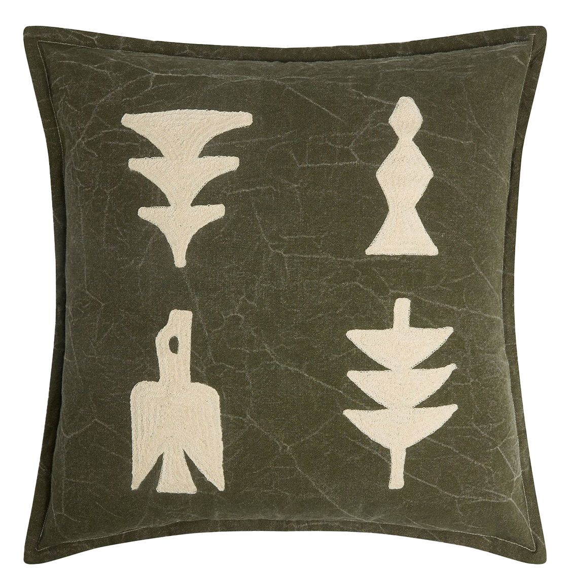 Pony Rider elements cushion cover 55cm olive