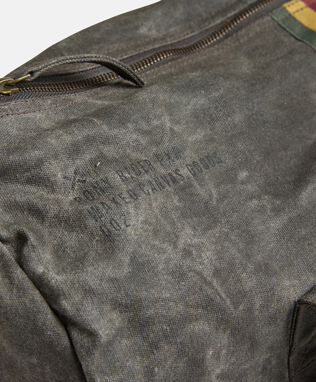 Pony Rider recycled truck canvas overnight bag waxed black