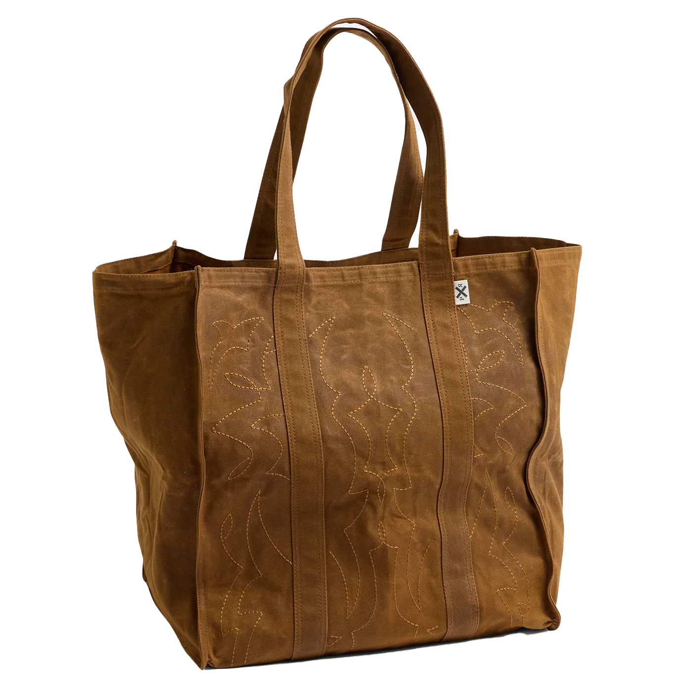 Pony Rider Cowboy market canvas tote spice