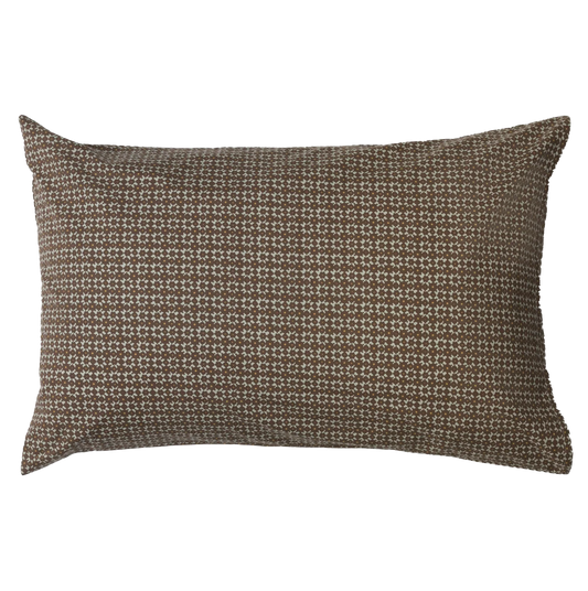 Porto organic cotton pillowcase pair cocoa & miso