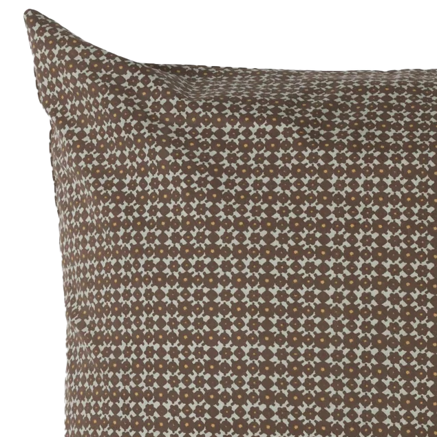 Porto organic cotton pillowcase pair cocoa & miso