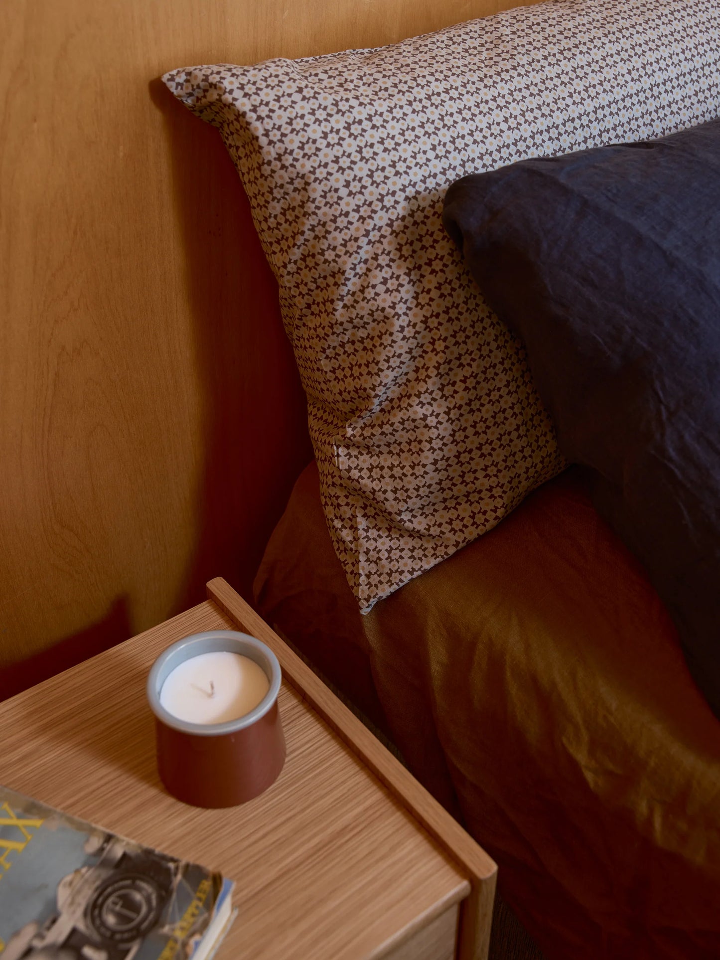 Porto organic pillowcase pair miso & cocoa