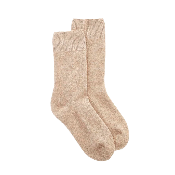 NZ made possum merino wool socks natural – green with envy nz