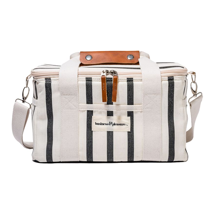 Premium cooler bag monaco black stripe 14 litre