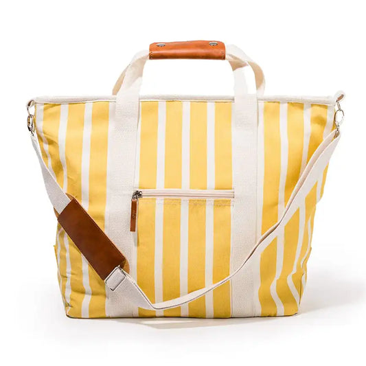 Premium cooler bag monaco yellow stripe 14 litre