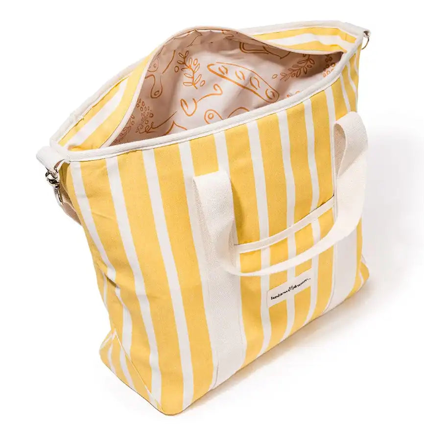 Premium cooler bag monaco yellow stripe 14 litre