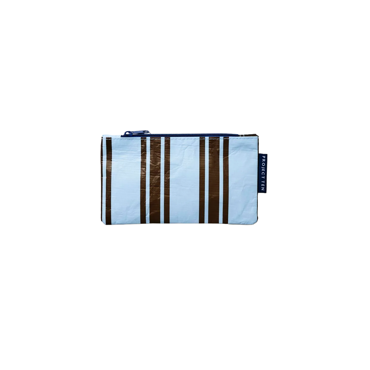 Project Ten small zip pouch 11cm oxford stripe