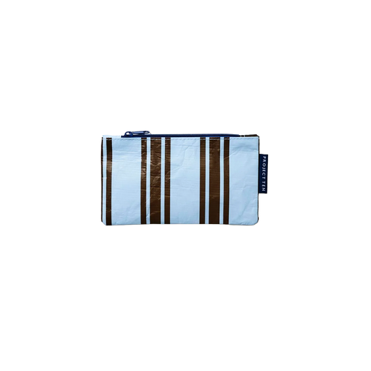 Project Ten small zip pouch 11cm oxford stripe