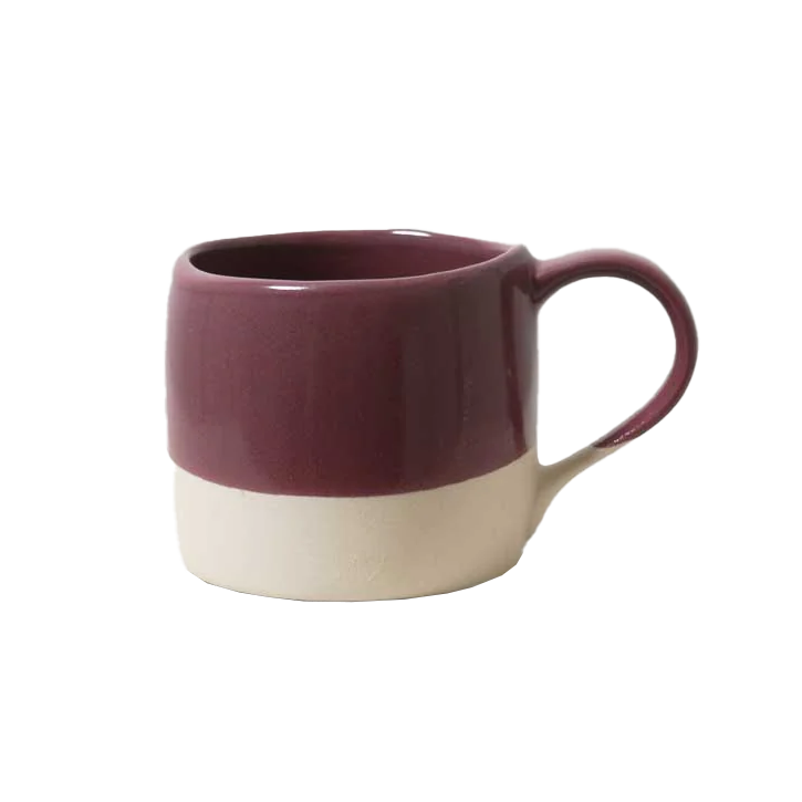 Organic mug plum gloss glaze