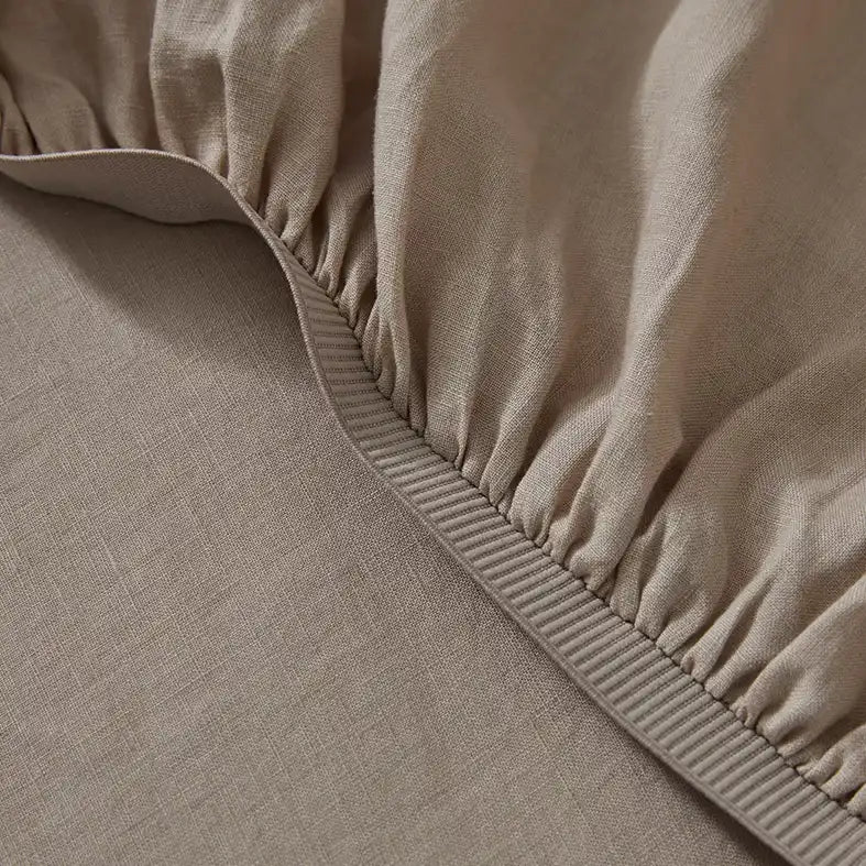 Ravello linen fitted sheet shell