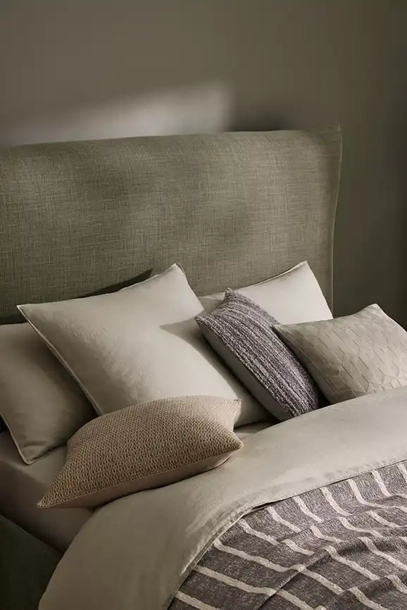 Ravello linen flat sheet sage