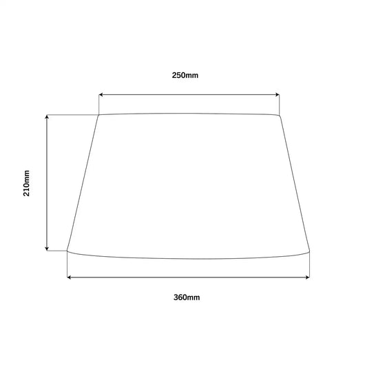 Tapered linen shade natural 36cm