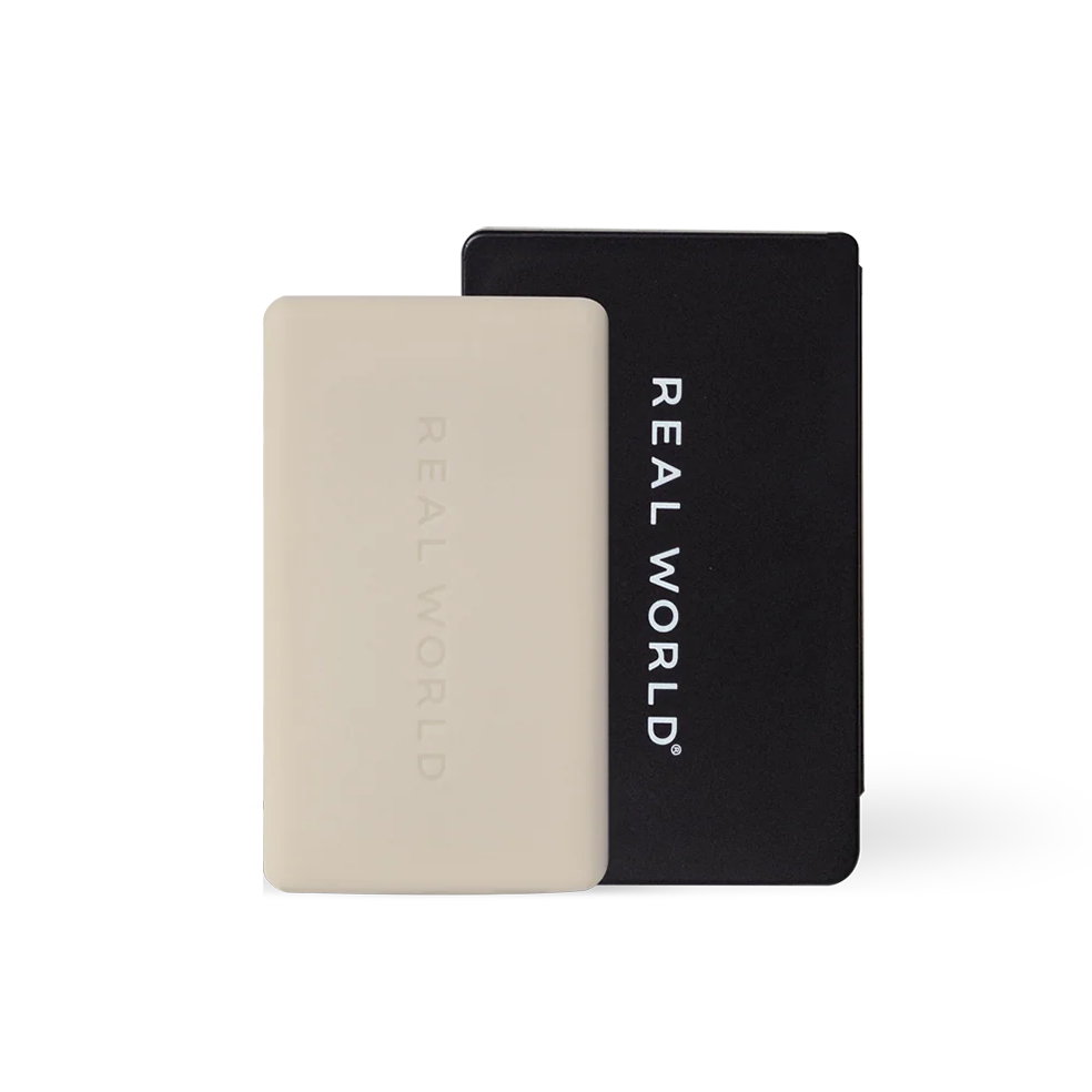 Real World travel soap with case mamaku & lavender