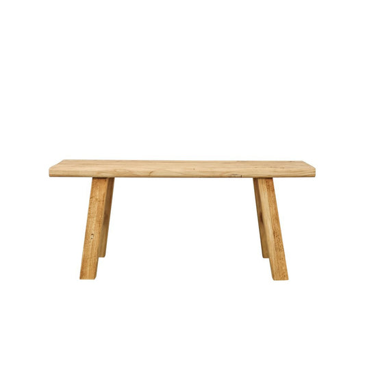 Reclaimed elm wood bench seat 110cm