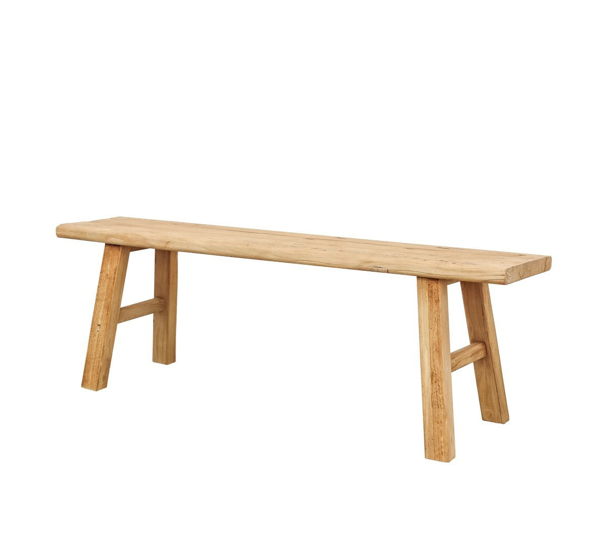 Reclaimed elm wood bench seat 150cm