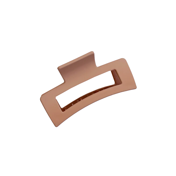 Rectangular Clip Rectangle claw clip peach 8.5cm – green with envy nz