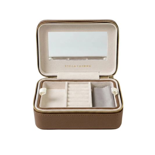 Rectangular jewellery box toffee