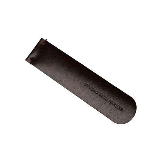 Recycled leather bookmark oxblood