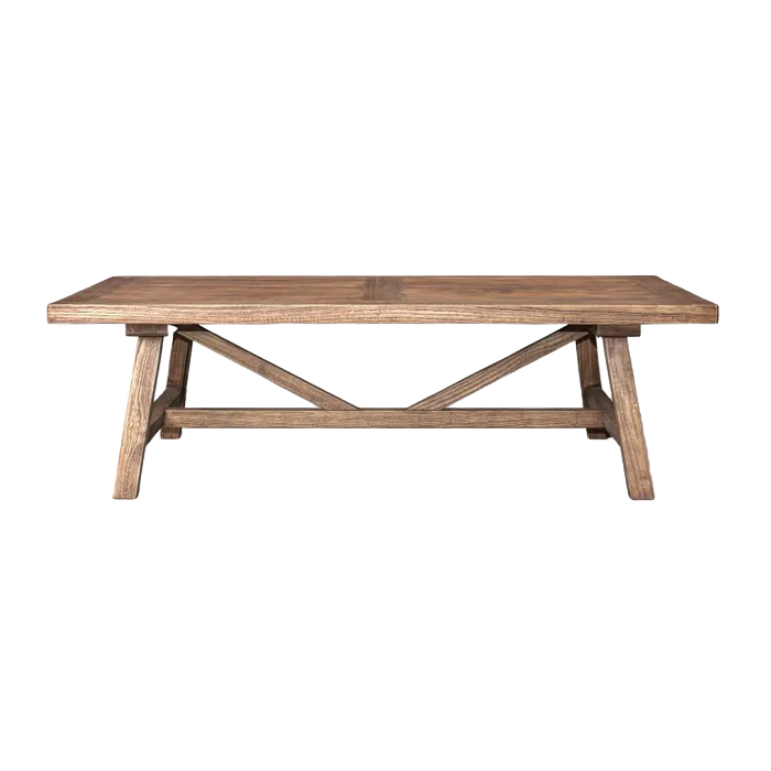 Remi recycled elm coffee table 140cm