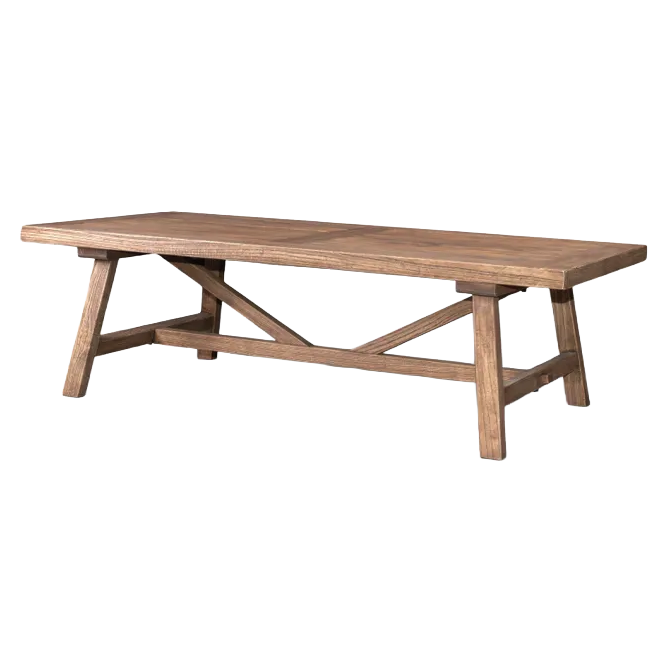 Remi recycled elm coffee table 140cm