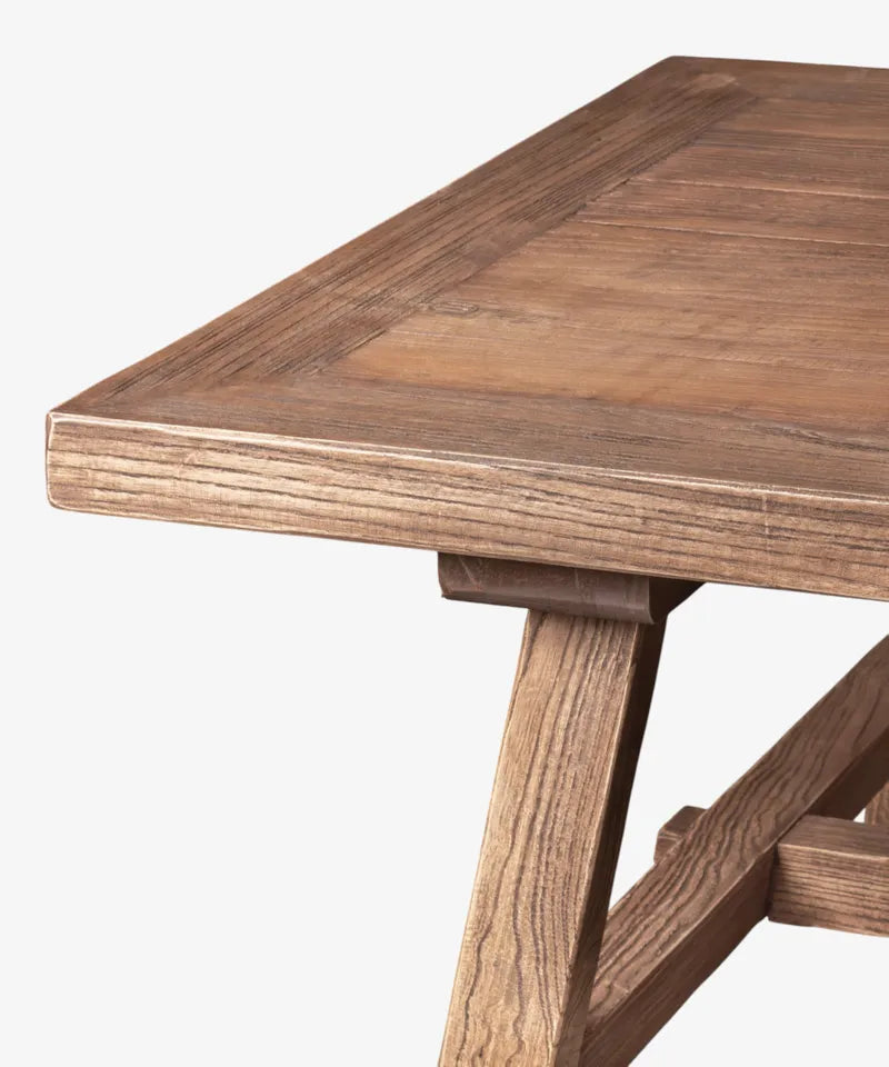 Remi recycled elm coffee table 140cm