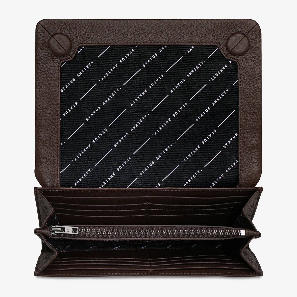 Remnant leather wallet cocoa