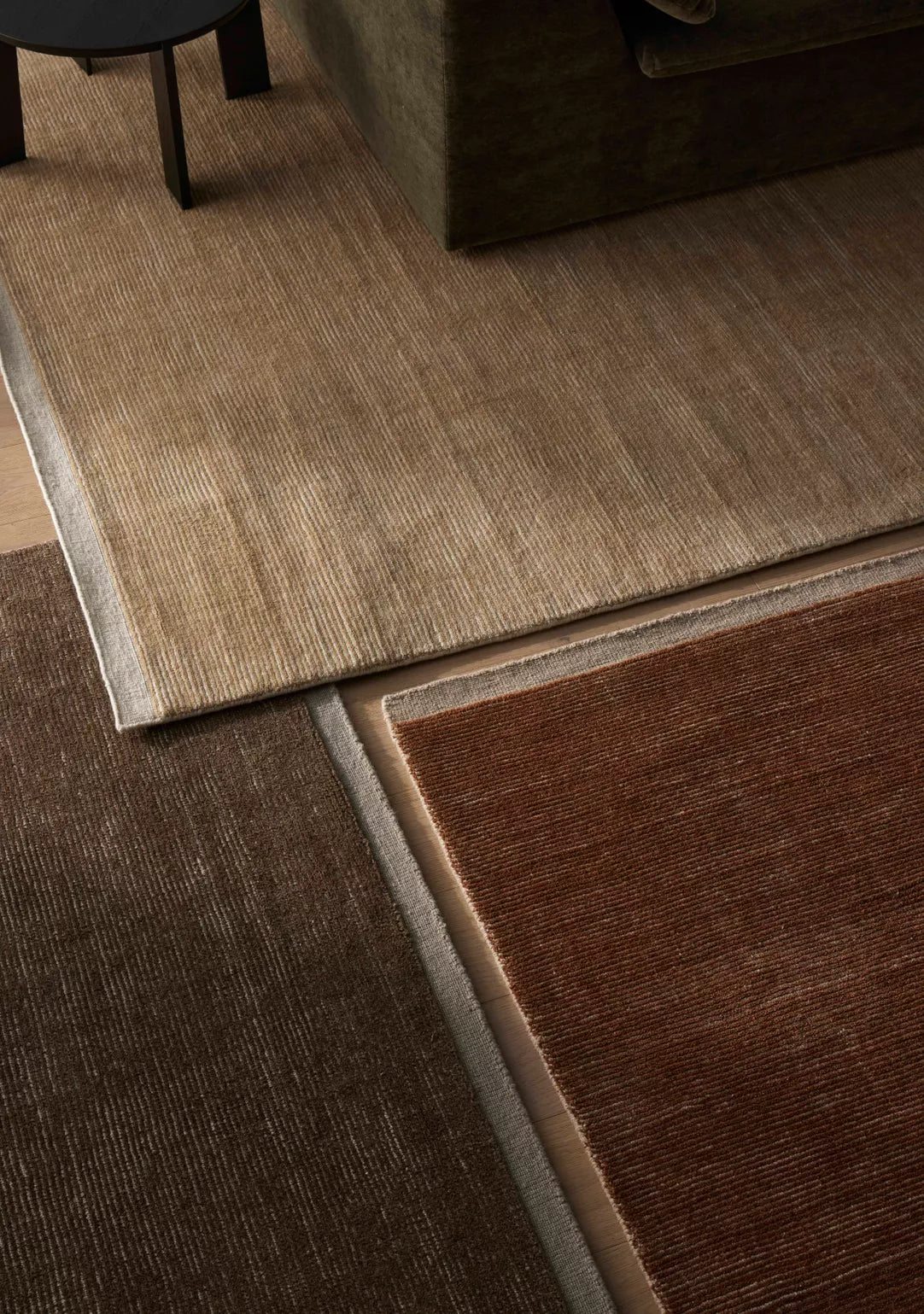 Remo NZ wool rug amber