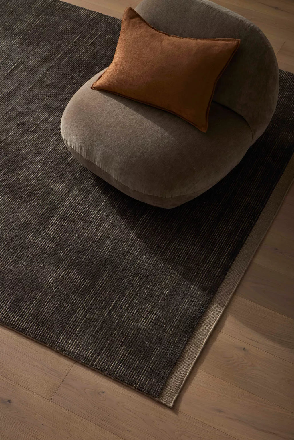 Remo NZ wool rug marine