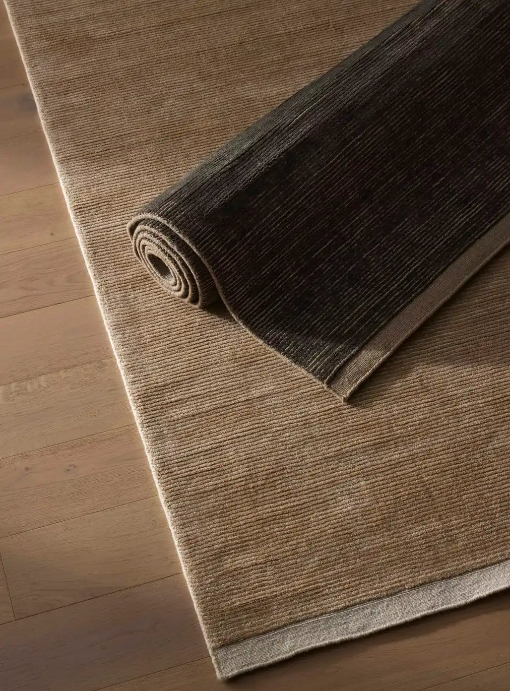 Remo NZ wool rug sand
