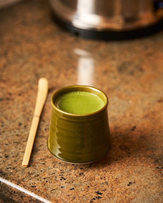 Matcha latte cups set of two