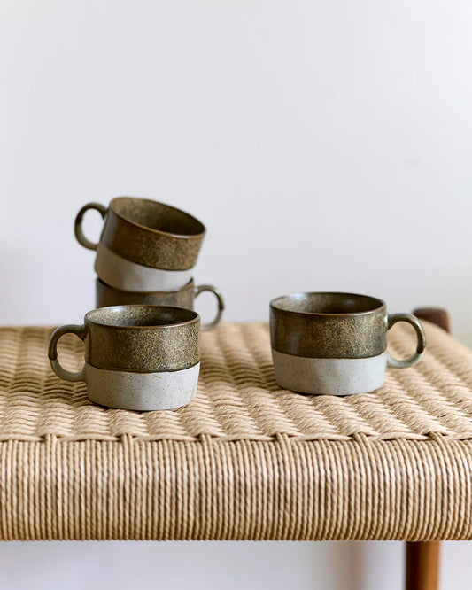 Stoneware mug copper