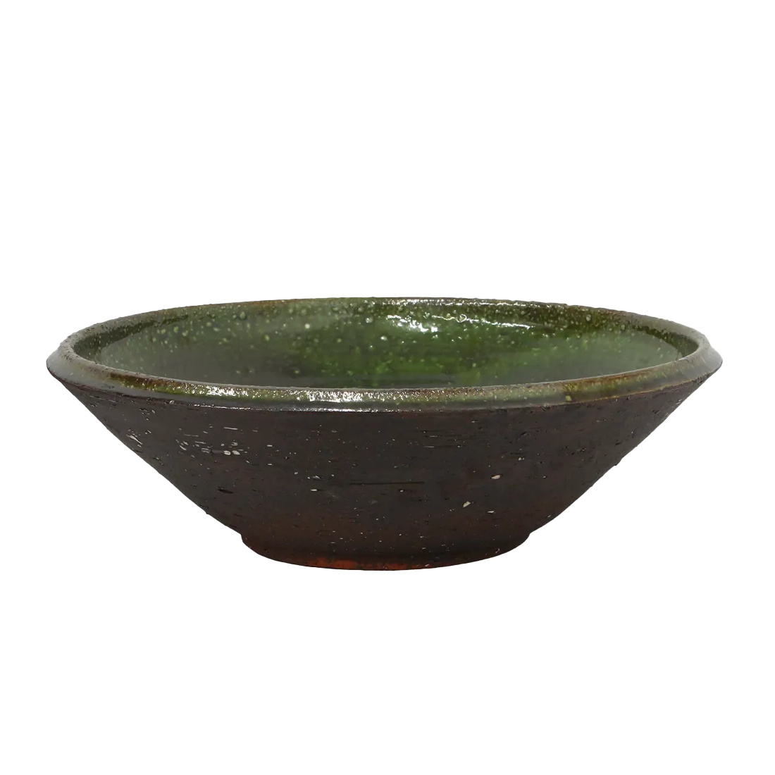 Romano rustic terracotta bowl 39cm olive