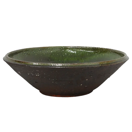 Romano rustic terracotta bowl 39cm olive