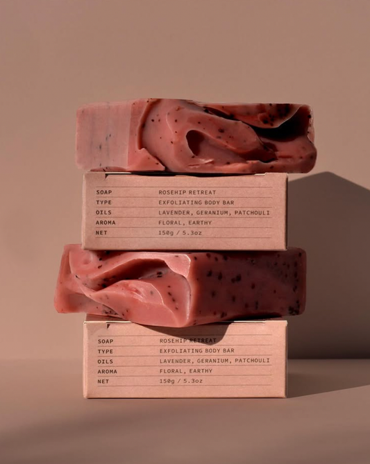 NZ Made rosehip body soap
