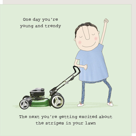 Lawn stripes card