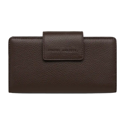 Ruins leather wallet cocoa