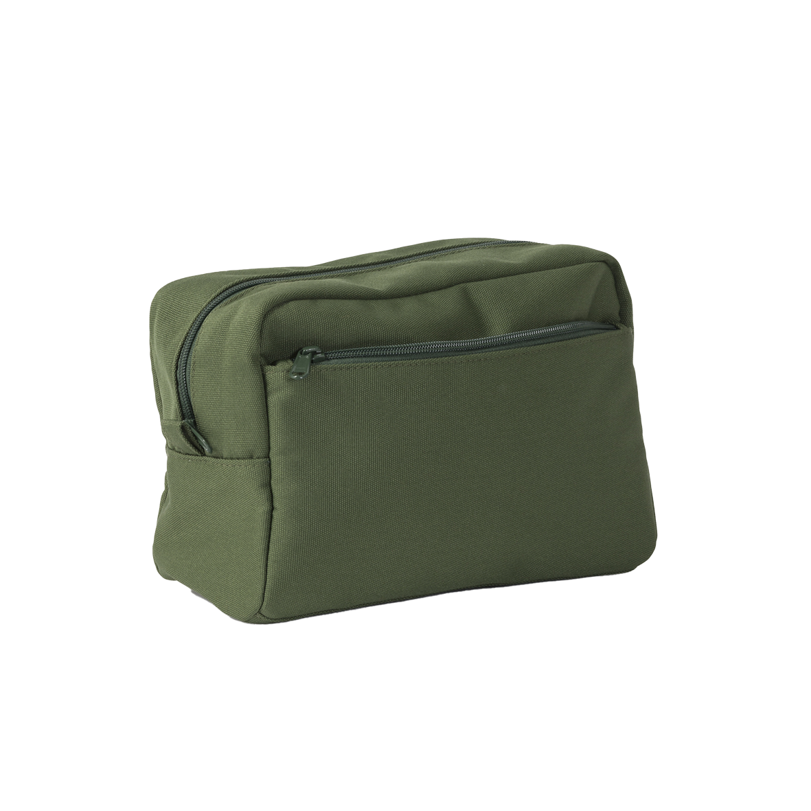 Canvas wash bag green large