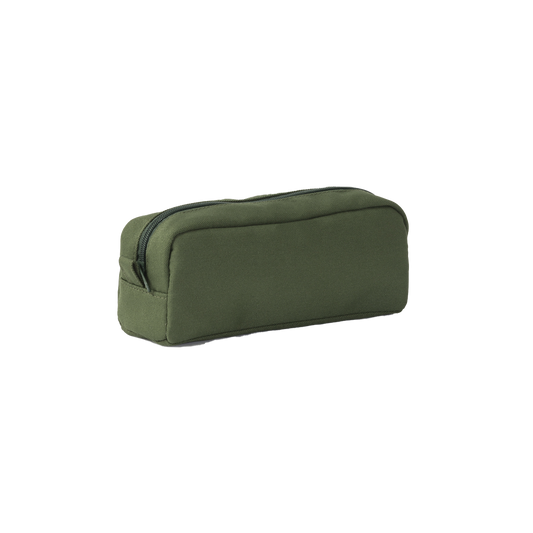 Canvas wash bag green small