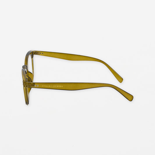 Claremont reading glasses olive (182)