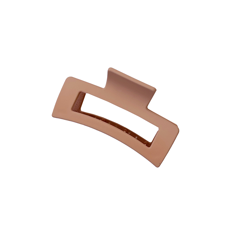 Rectangle claw clip peach 8.5cm