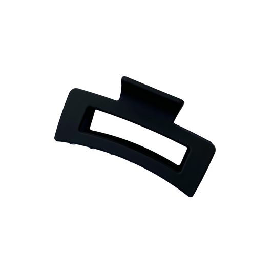 Rectangle claw clip black 8.5cm