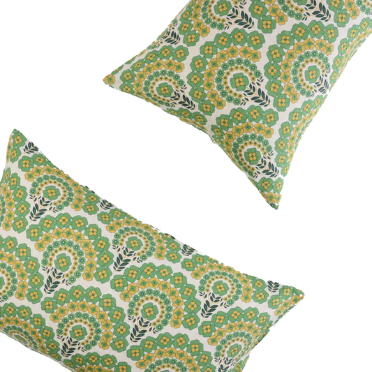 SOW Harriet floral linen euro pillowcase set