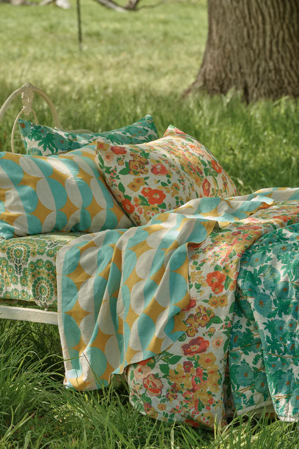 SOW Harriet floral linen fitted sheet