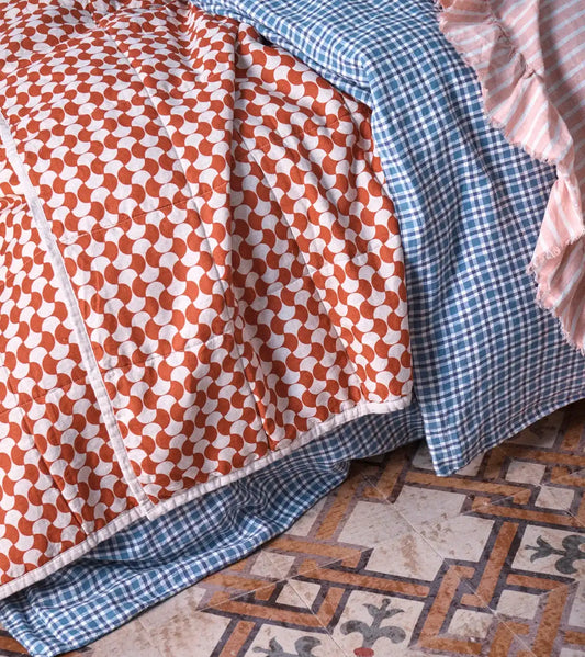 SOW Matteo double sided linen quilt