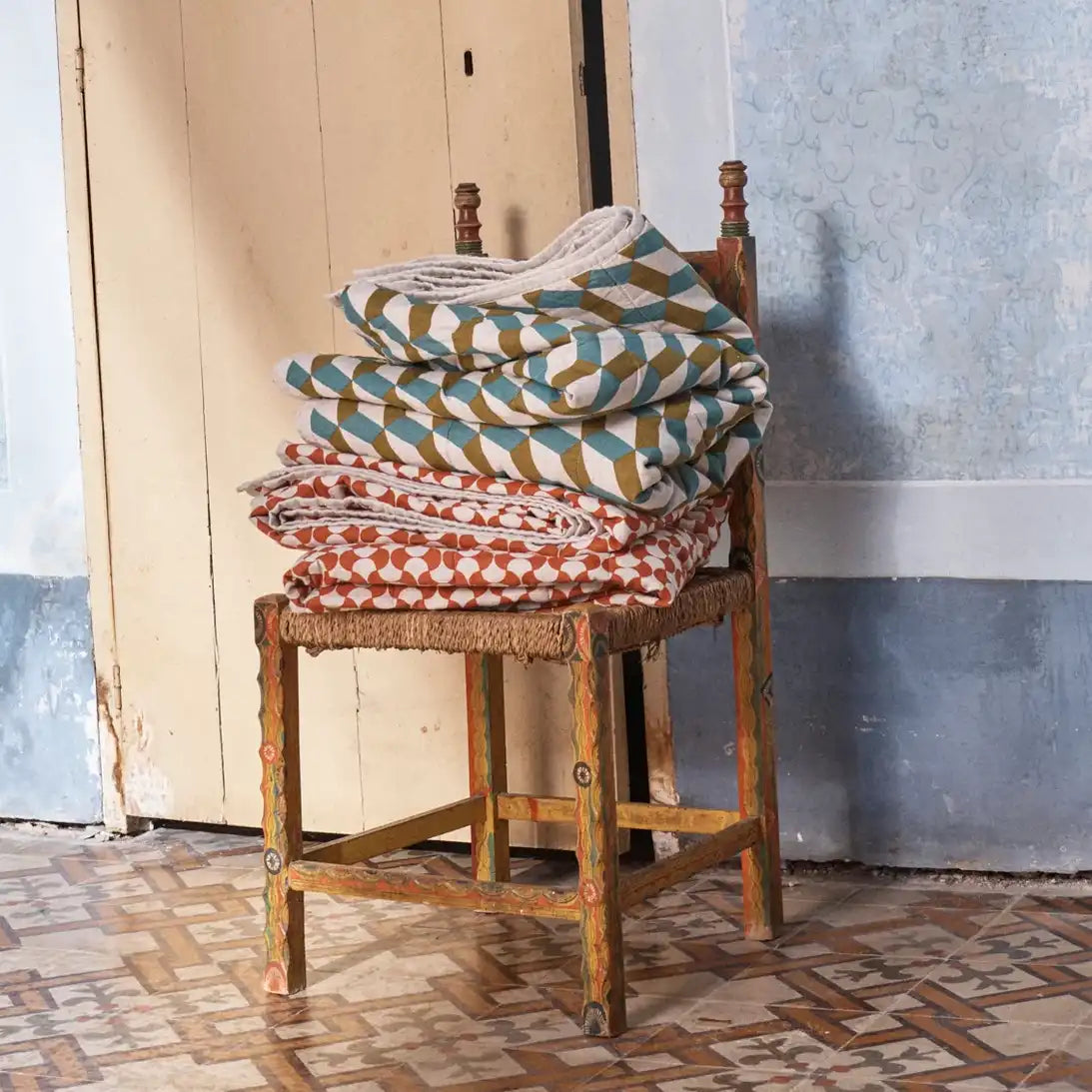 SOW Matteo double sided linen quilt