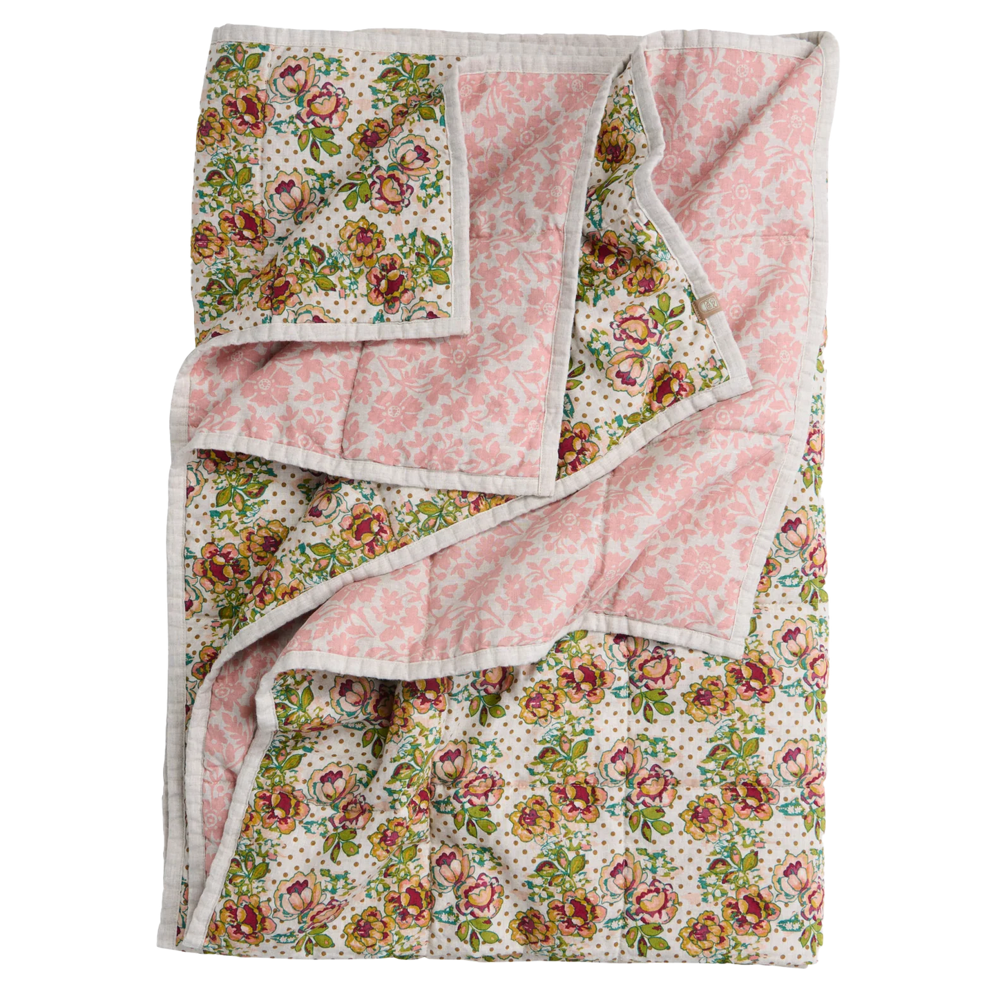SOW  Muriel & Rhonda reversible linen quilt