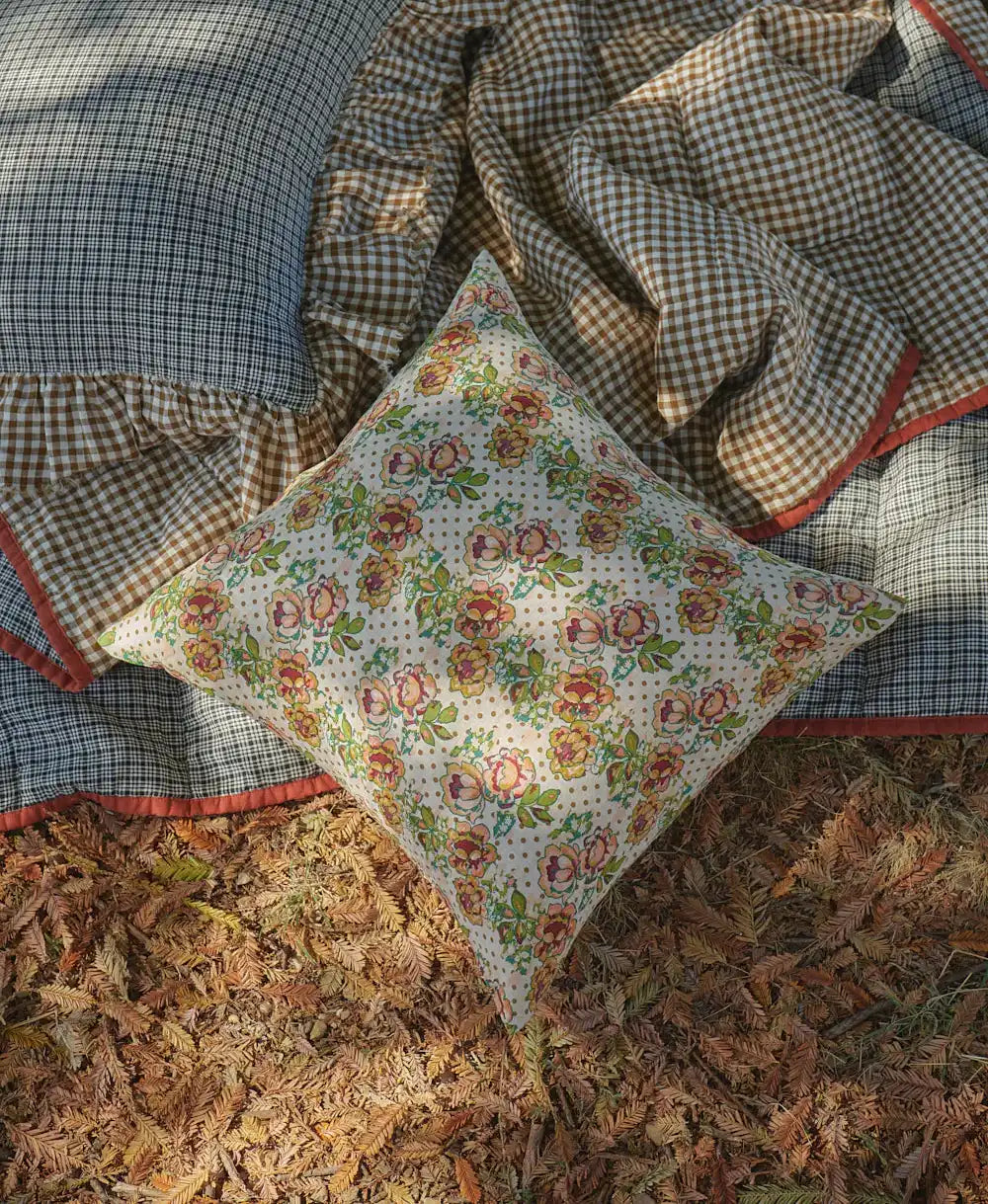 SOW Rhonda floral linen cushion cover 50cm