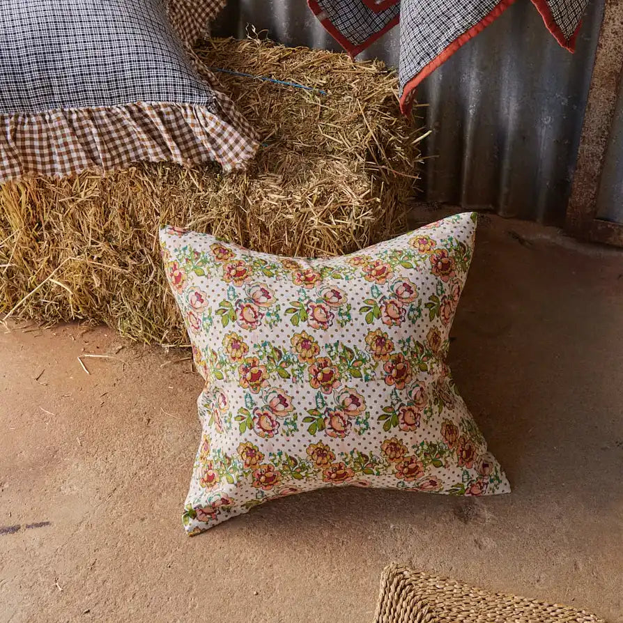 SOW Rhonda floral linen cushion cover 50cm