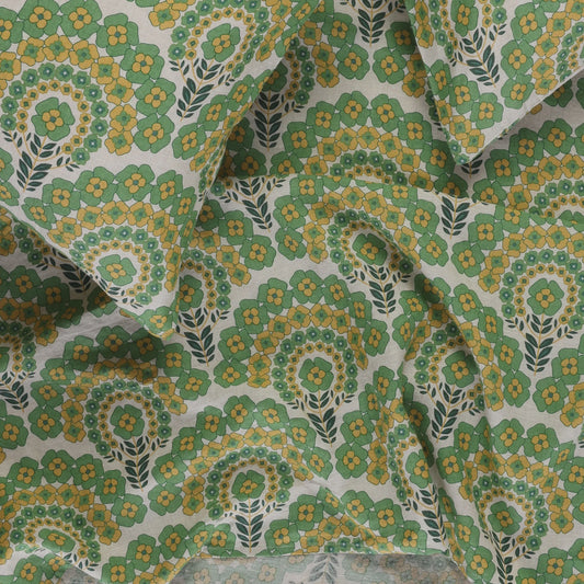 SOW Harriet floral linen flat sheet