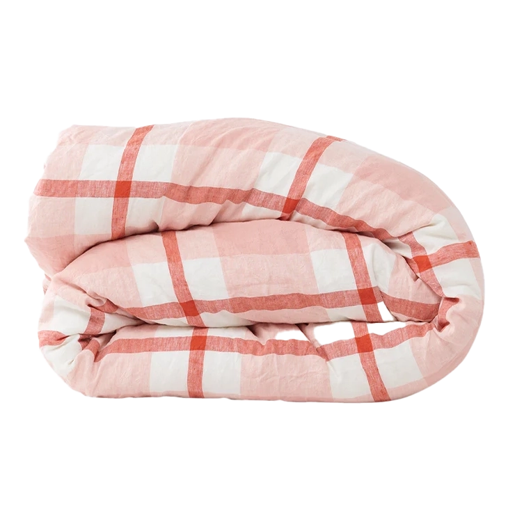 SOW floss check duvet cover